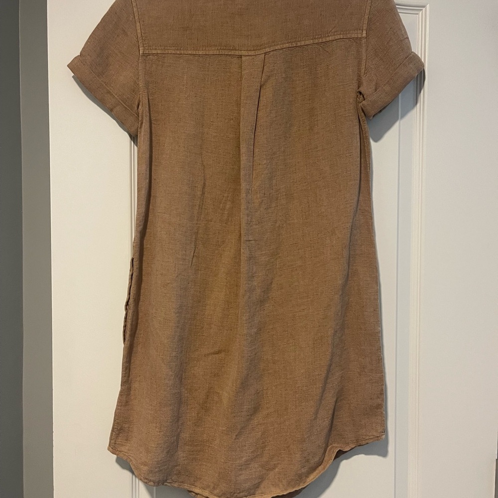 Lucky Brand Tan Shirt Dress - Picture 2 of 5